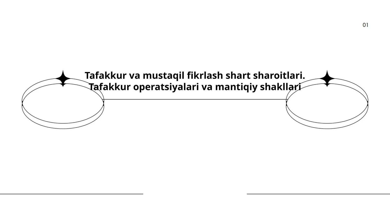 Tafakkur va mustaqil fikrlash shart sharoitlari. Tafakkur operatsiyalari va mantiqiy shakllari