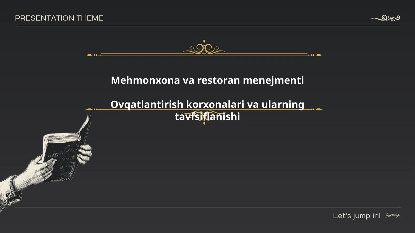 Mehmonxona va restoran menejmenti