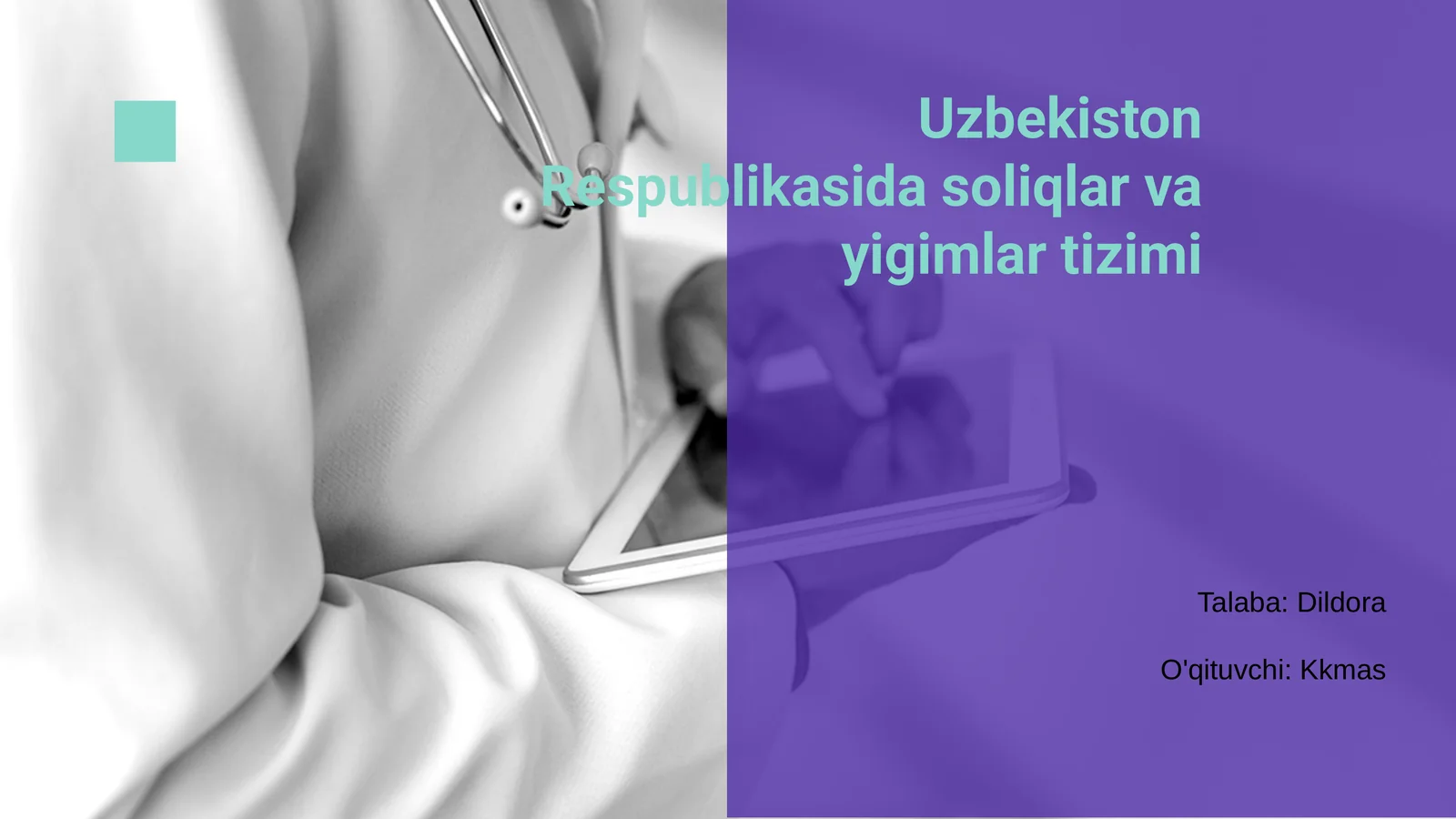 O‘zbekiston Soliq Tizimining Asoslari