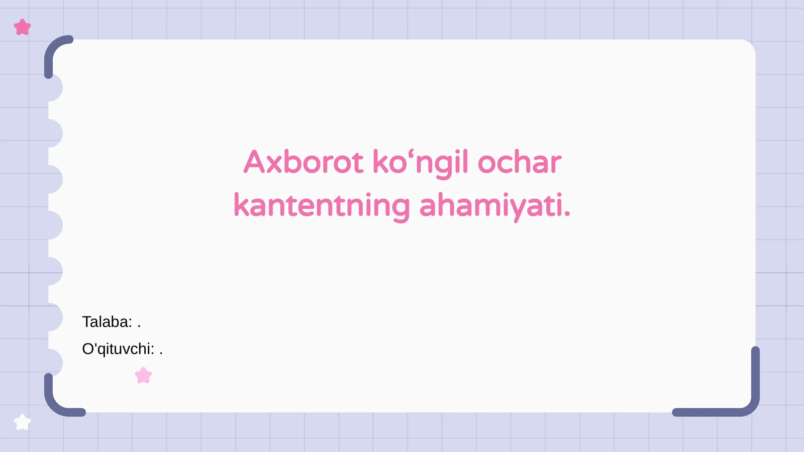 Axborot ko‘ngil ochar kontent