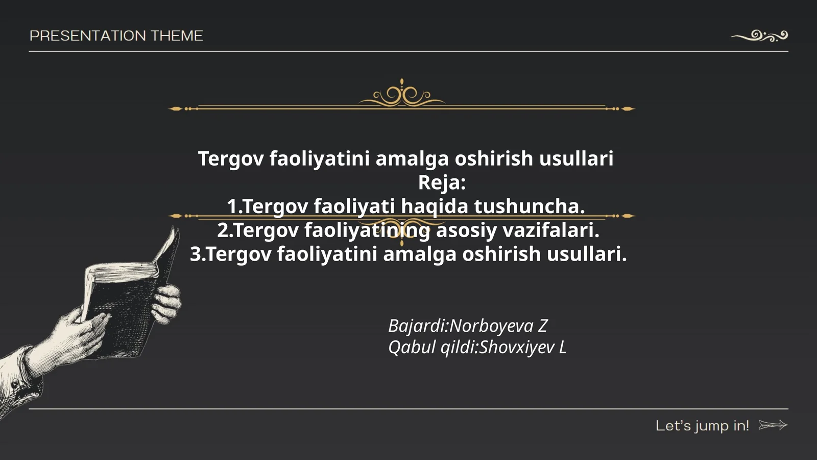 Tergov faoliyatini amalga oshirish usullari
