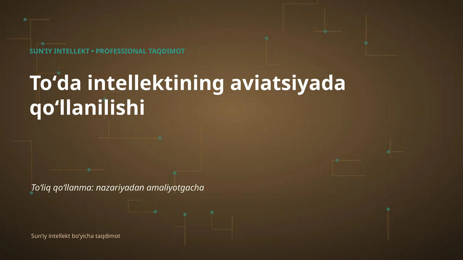 Toʻda intellektining aviatsiyada qoʻllanilishi