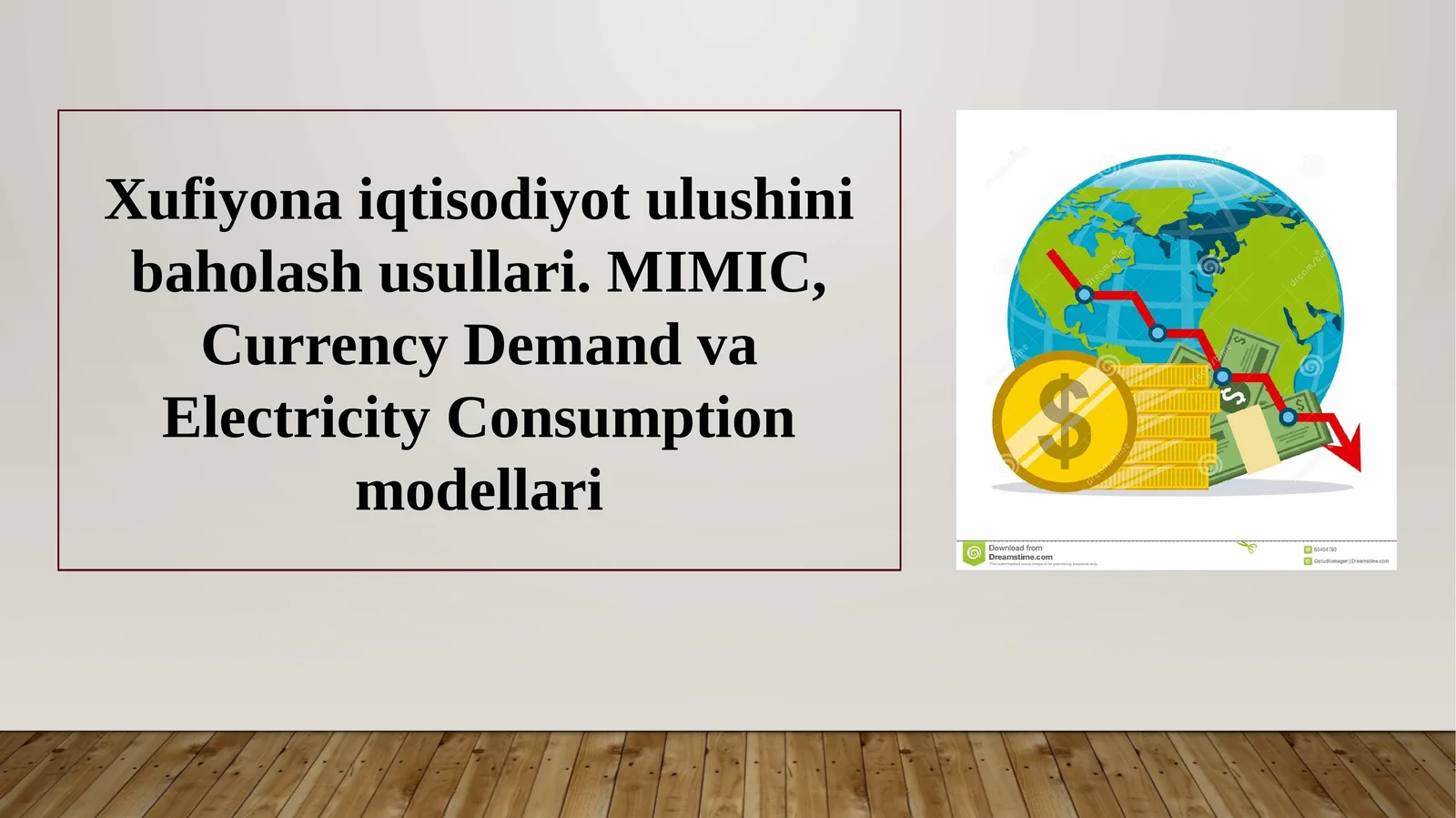 Xufiyona iqtisodiyot ulushini baholash usullari