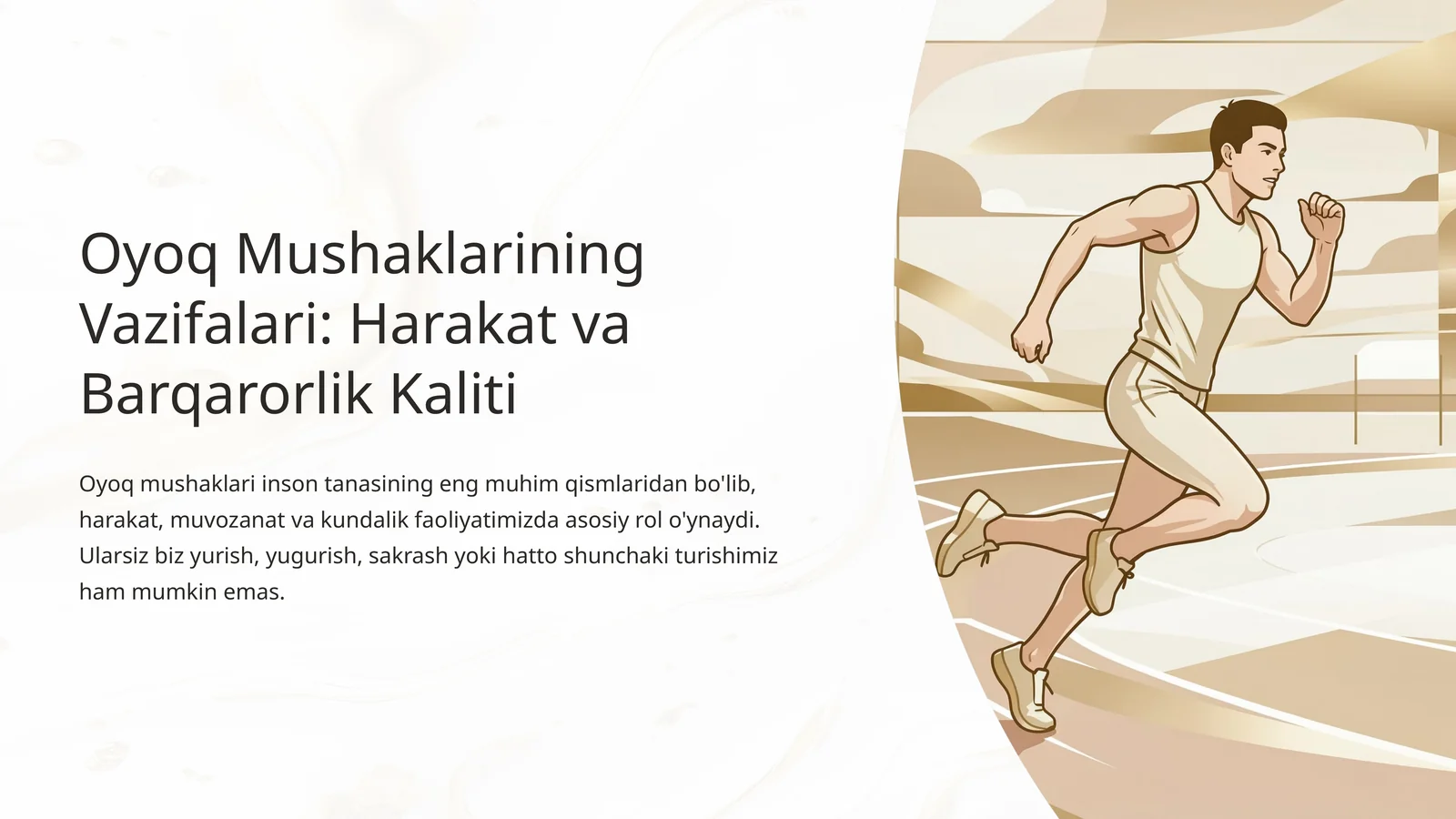 Oyoq Mushaklarining Vazifalari: Harakat va Barqarorlik Kaliti