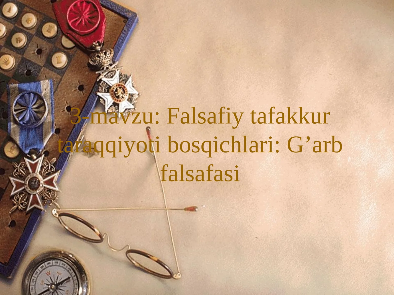 Falsafiy tafakkur taraqqiyoti bosqichlari: G’arb falsafasi