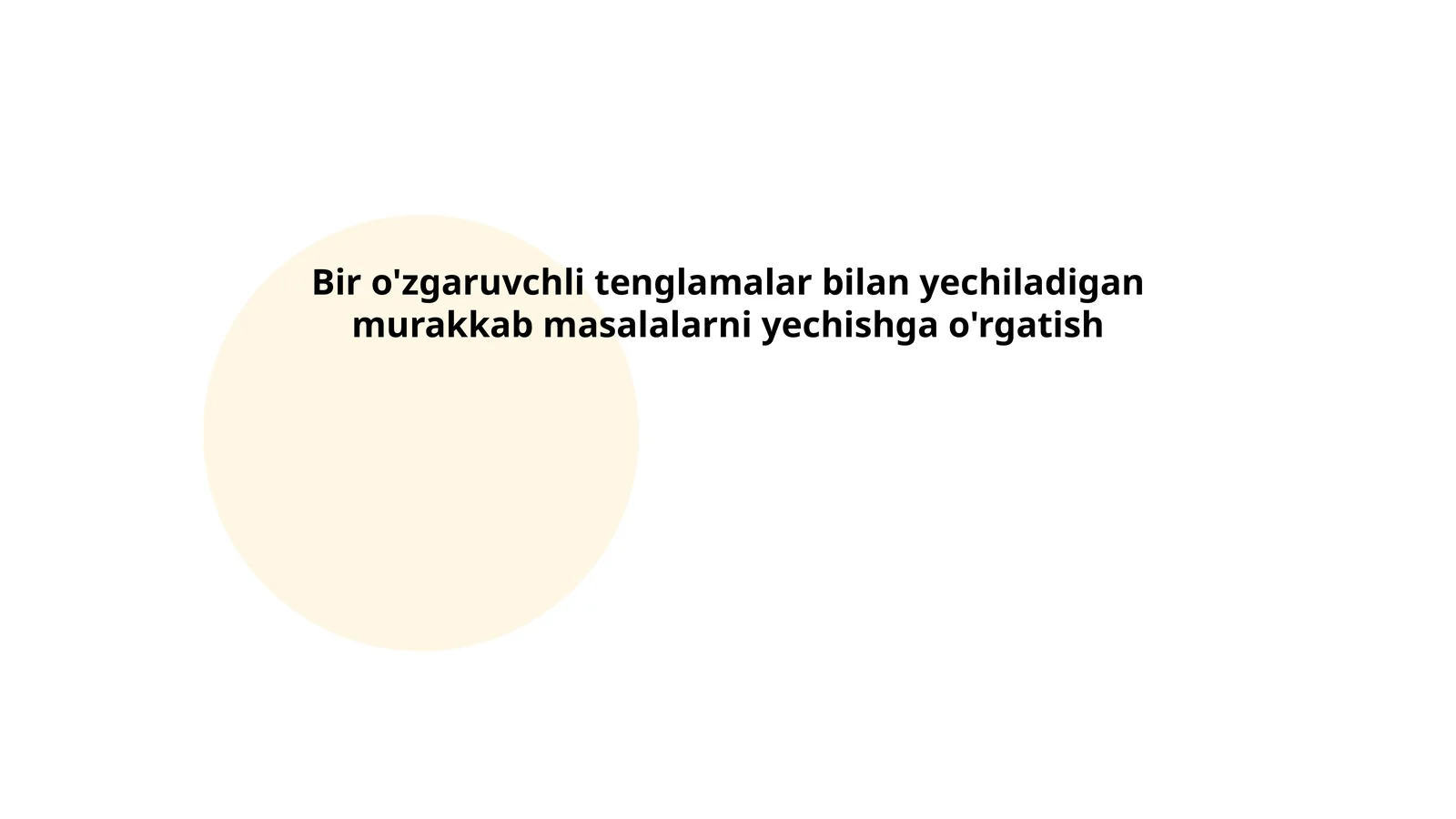 Chiziqli tenglamalar