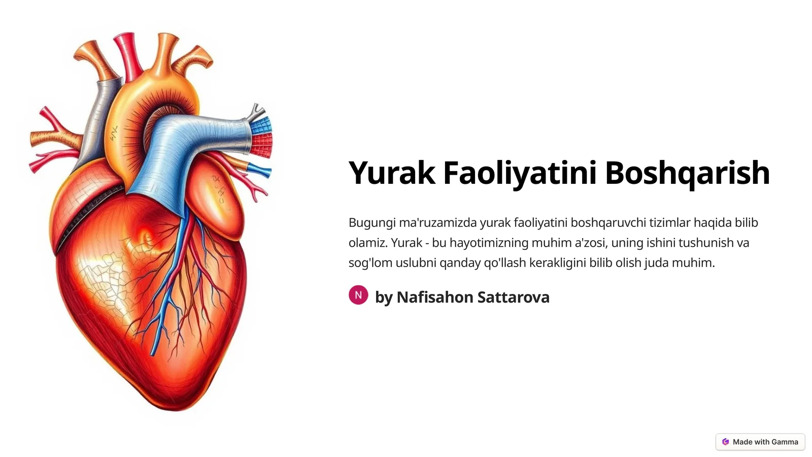 Yurak Faoliyatini Boshqarish