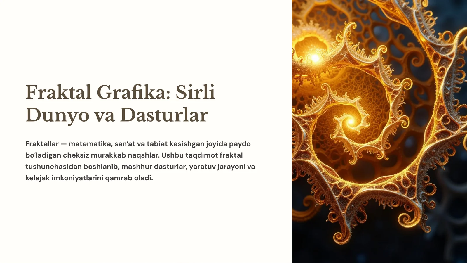 Fraktal Grafika: Sirli Dunyo va Dasturlar