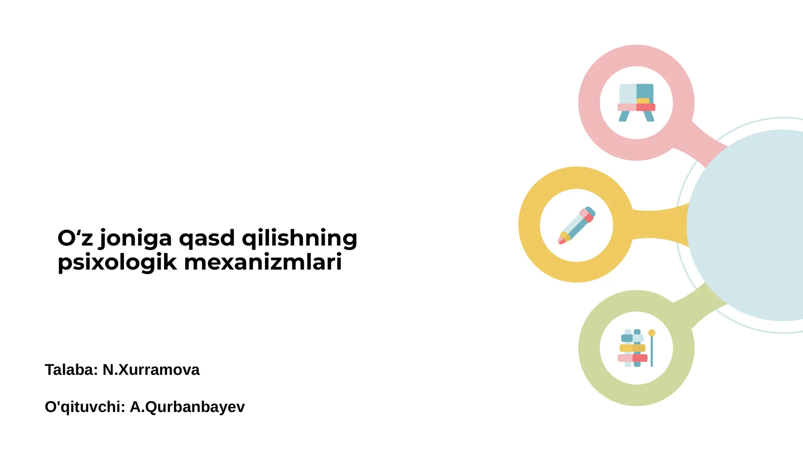 O‘z joniga qasd qilishning psixologik mexanizmlari