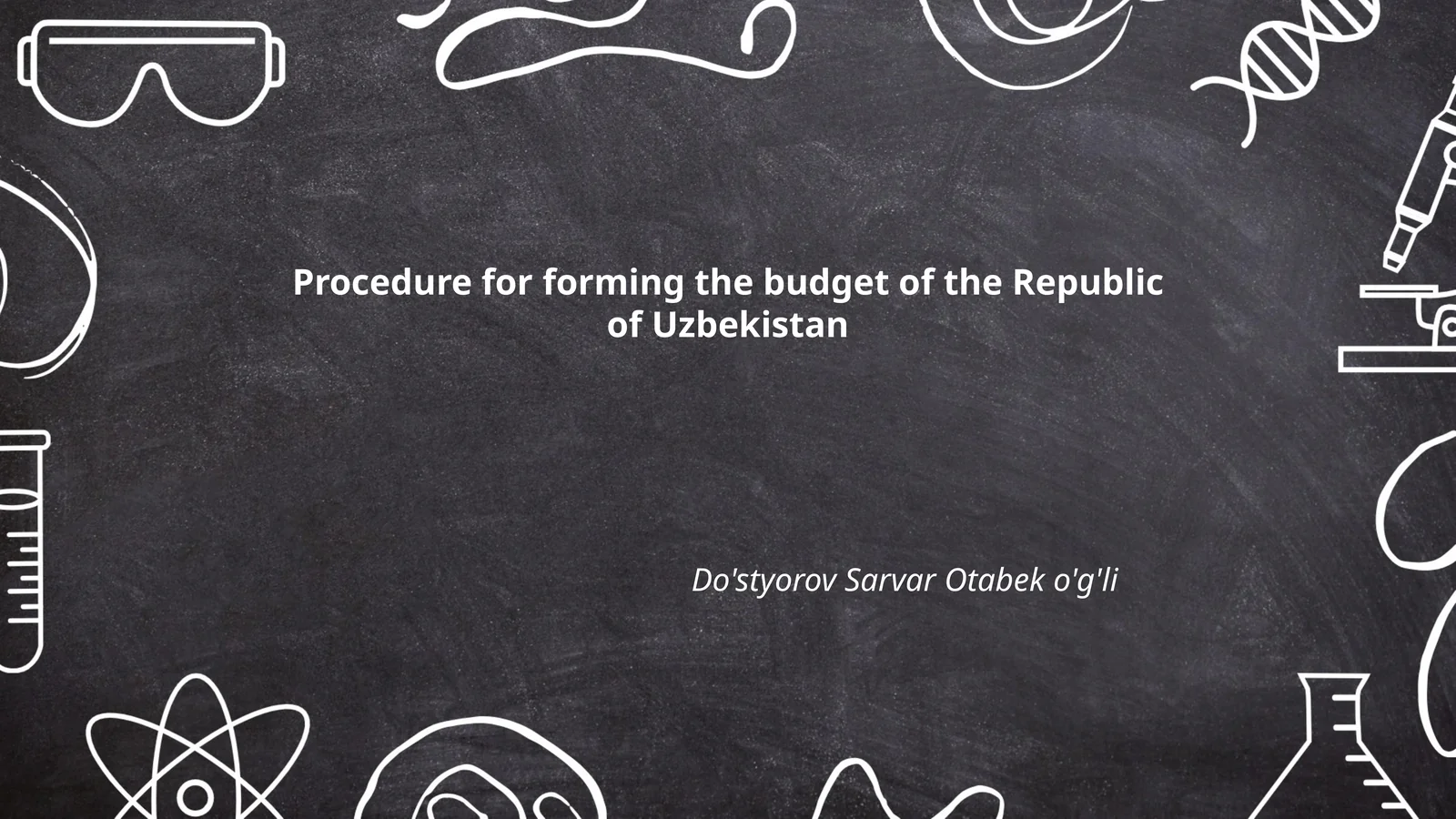 Procedure for forming the budget of the Republic of Uzbekistan