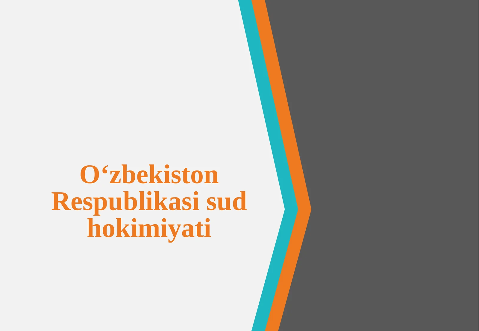 O‘zbekiston Respublikasi sud hokimiyati
