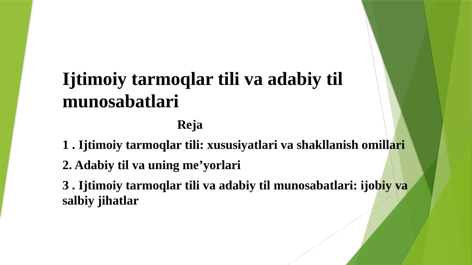 Ijtimoiy tarmoqlar tili va adabiy til munosabatlari