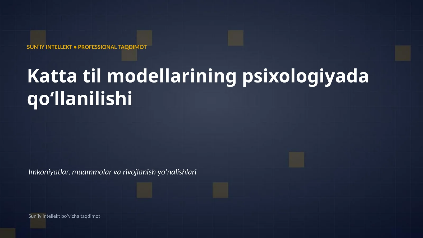 Katta til modellarining psixologiyada qoʻllanilishi
