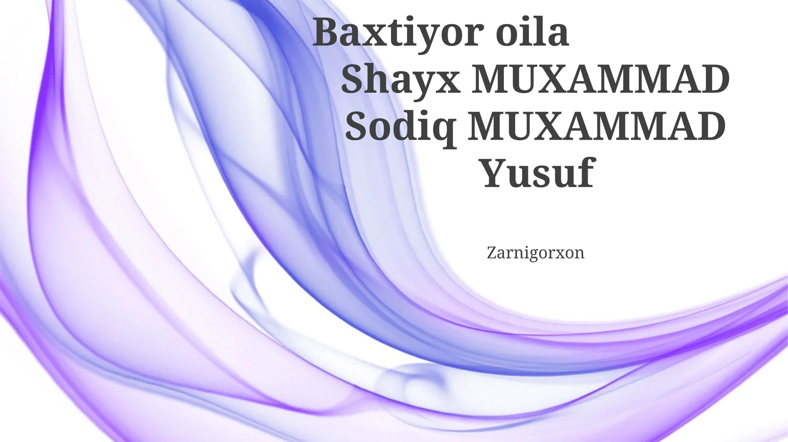 Baxtiyor oila