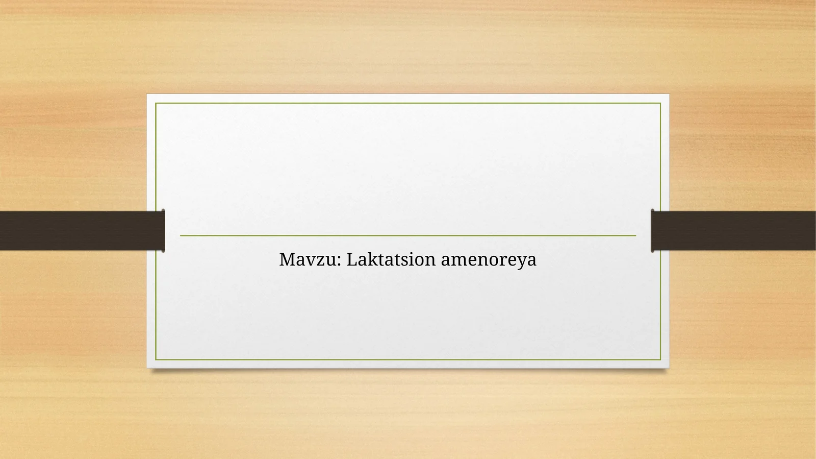 Laktatsion amenoreya