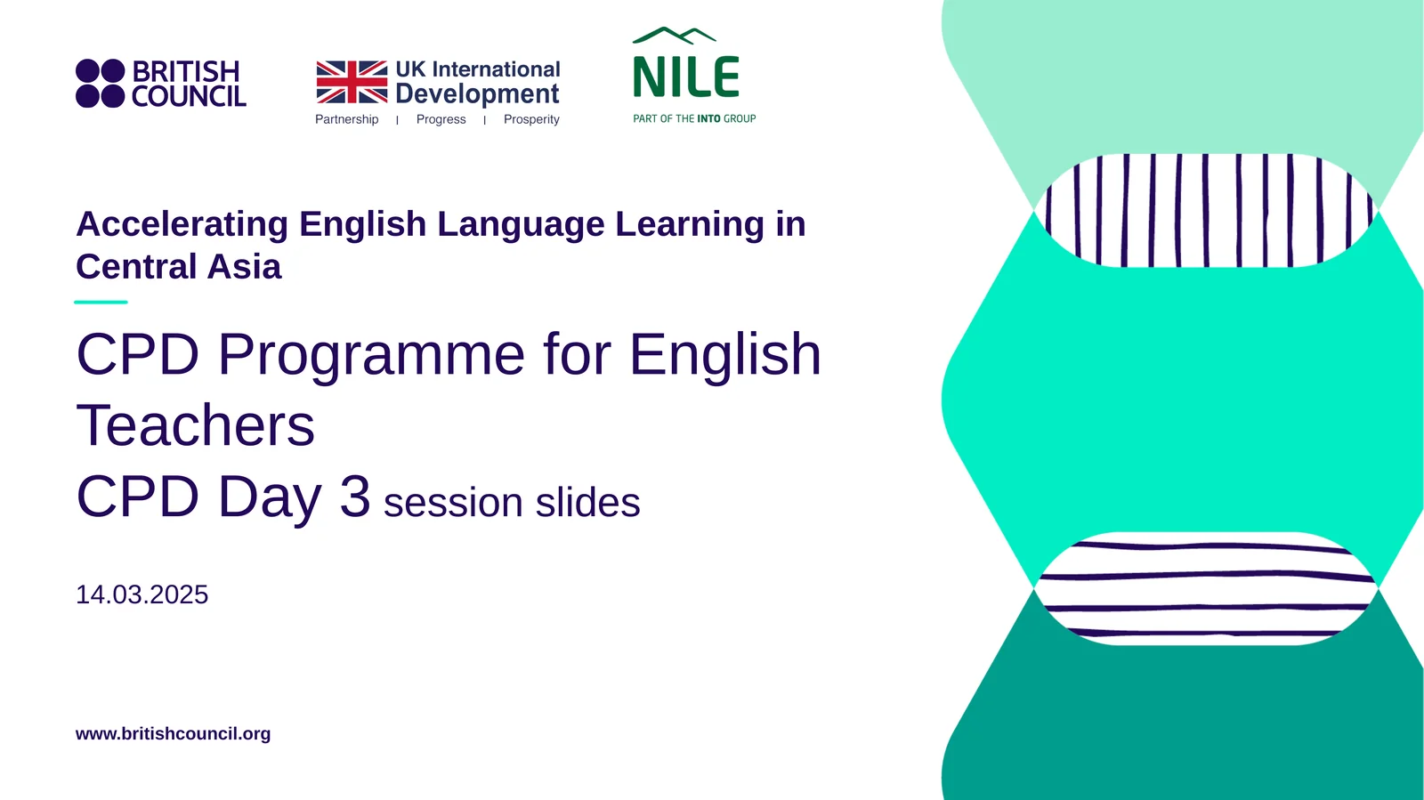 CPD Programme for English Teachers CPD Day 3 session slides