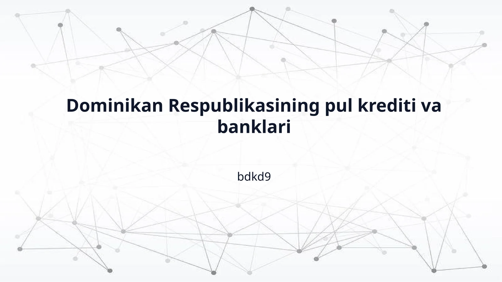 Dominikan Respublikasining pul krediti va banklari
