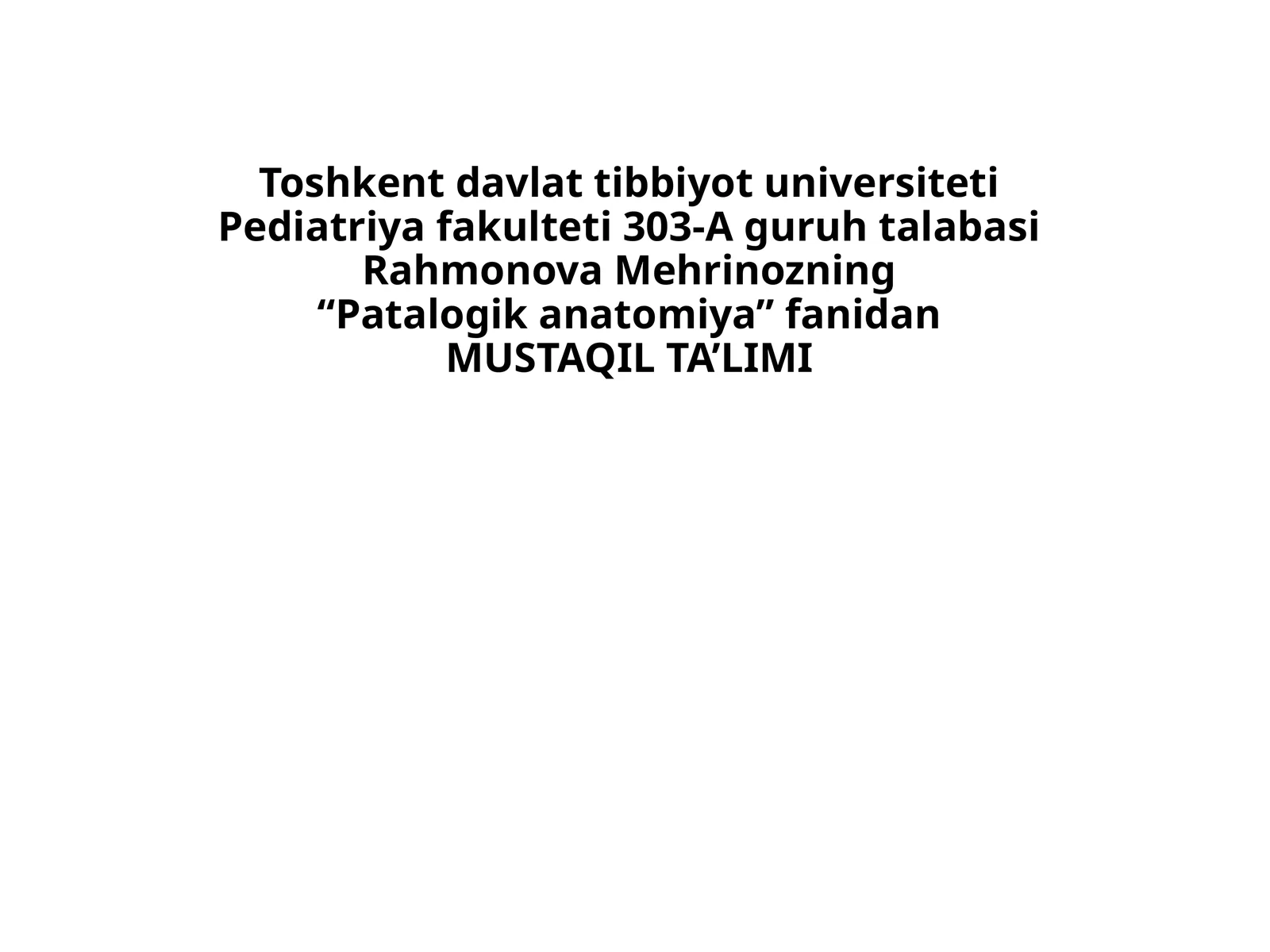 Patalogik anatomiya