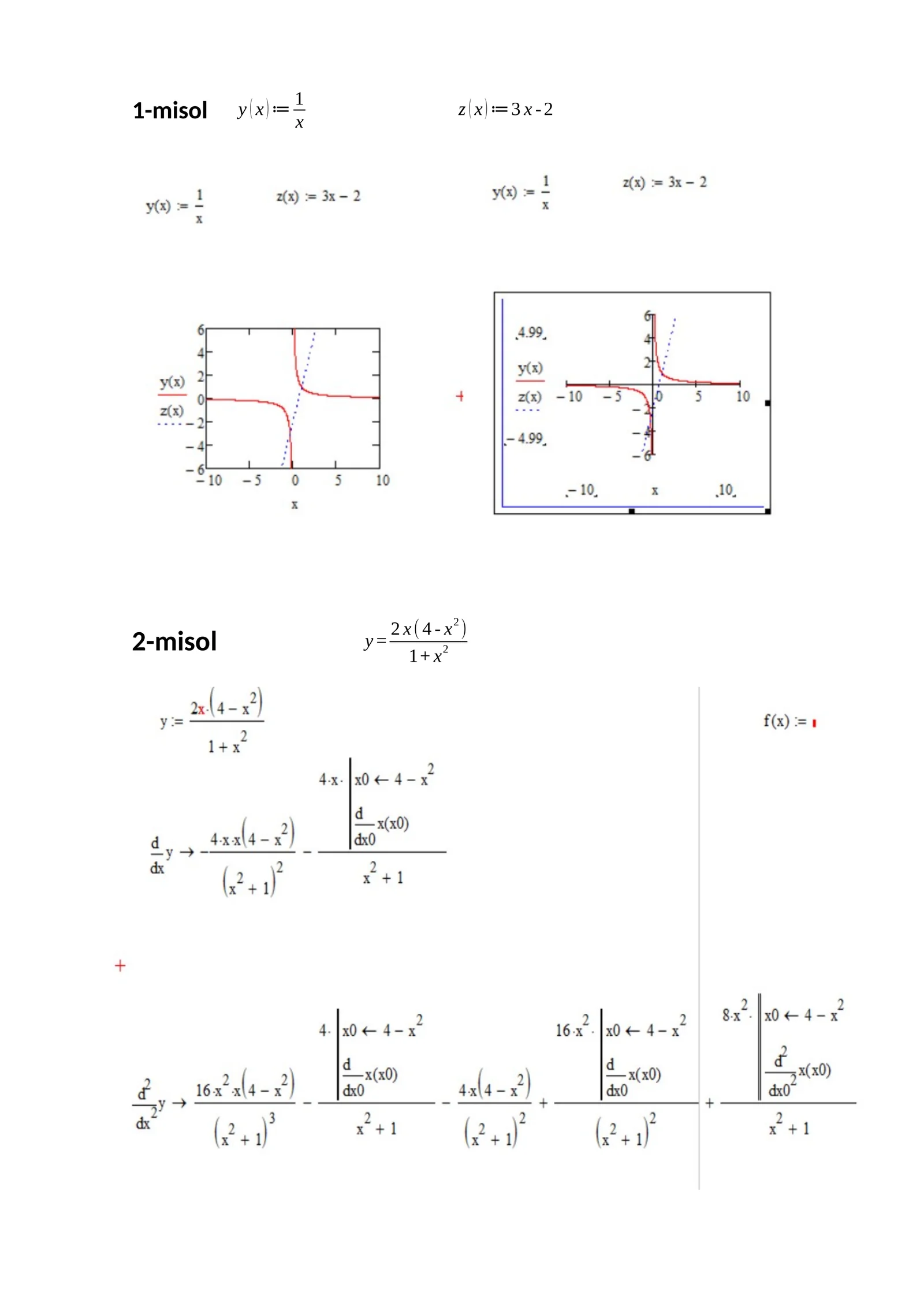 Matritsa bo‘yicha 50 ta  misol.