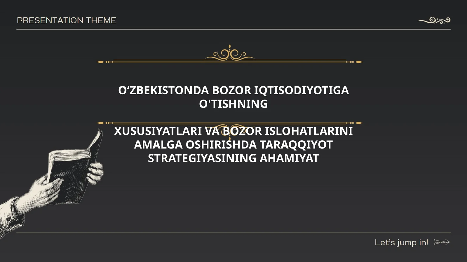 OʻZBEKISTONDA BOZOR IQTISODIYOTIGA O'TISHNING XUSUSIYATLARI VA BOZOR ISLOHATLARINI AMALGA OSHIRISHDA TARAQQIYOT STRATEGIYASINING AHAMIYAT