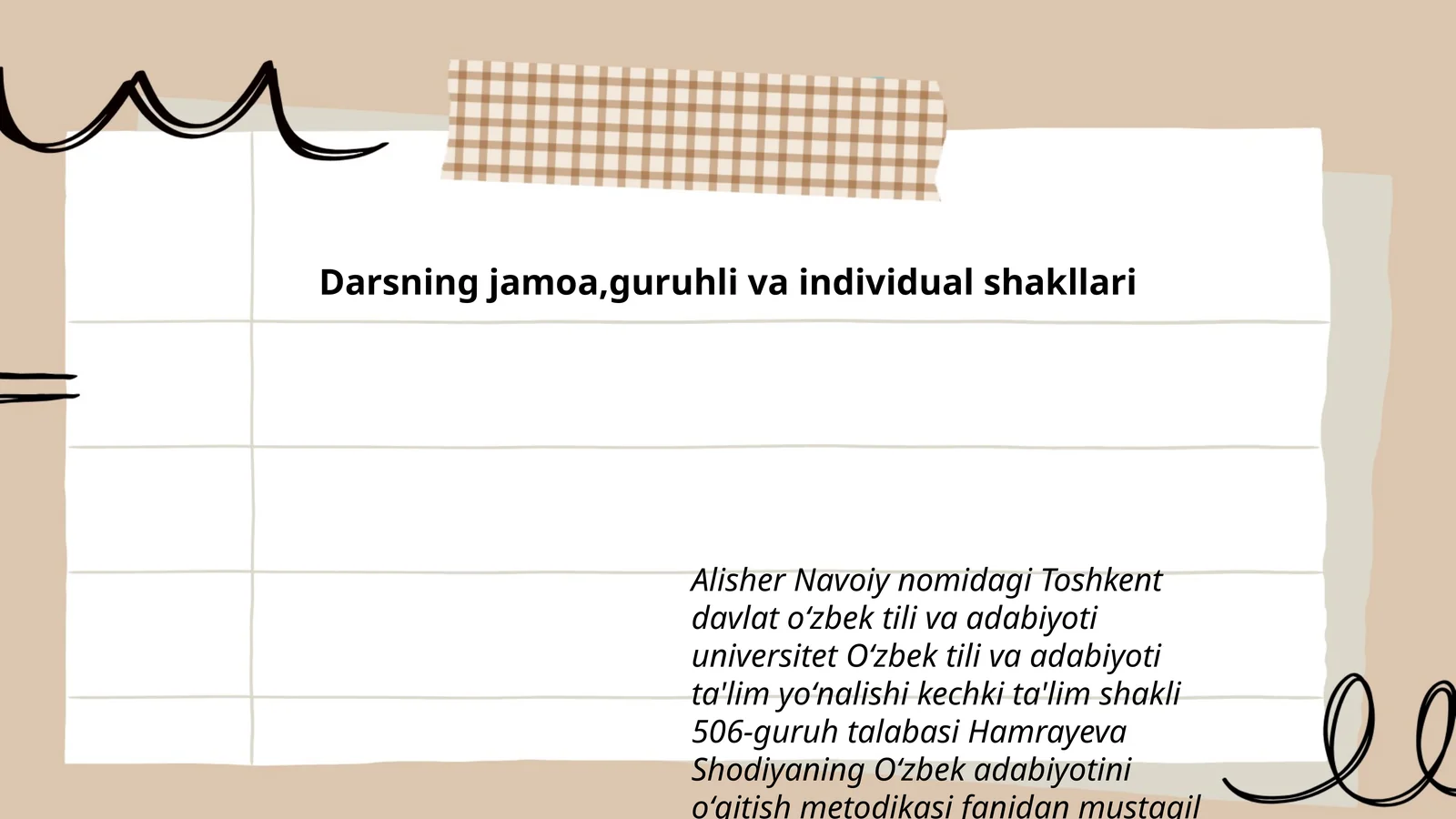 Oʻzbek adabiyotini oʻqitish metodikasi