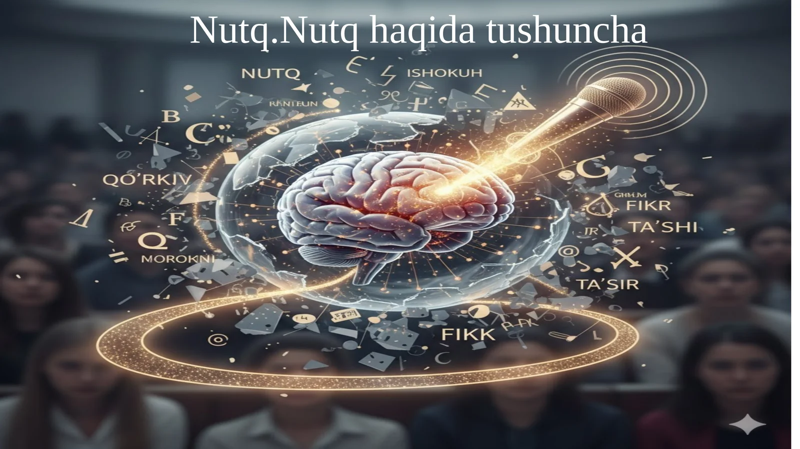 Nutq.Nutq haqida tushuncha.