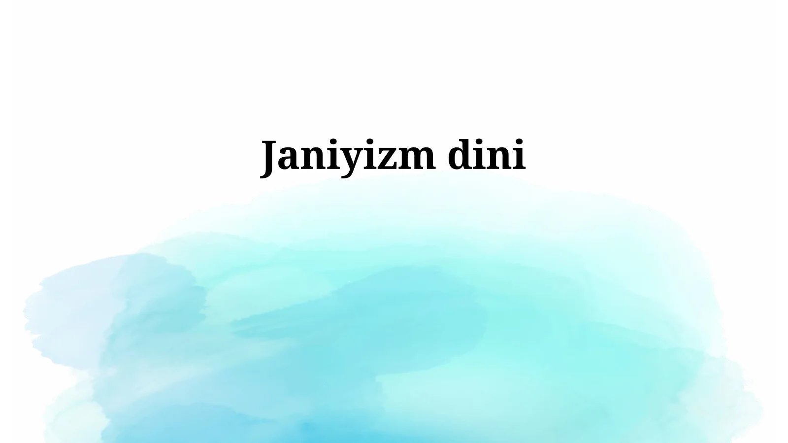 Janiyizm dini