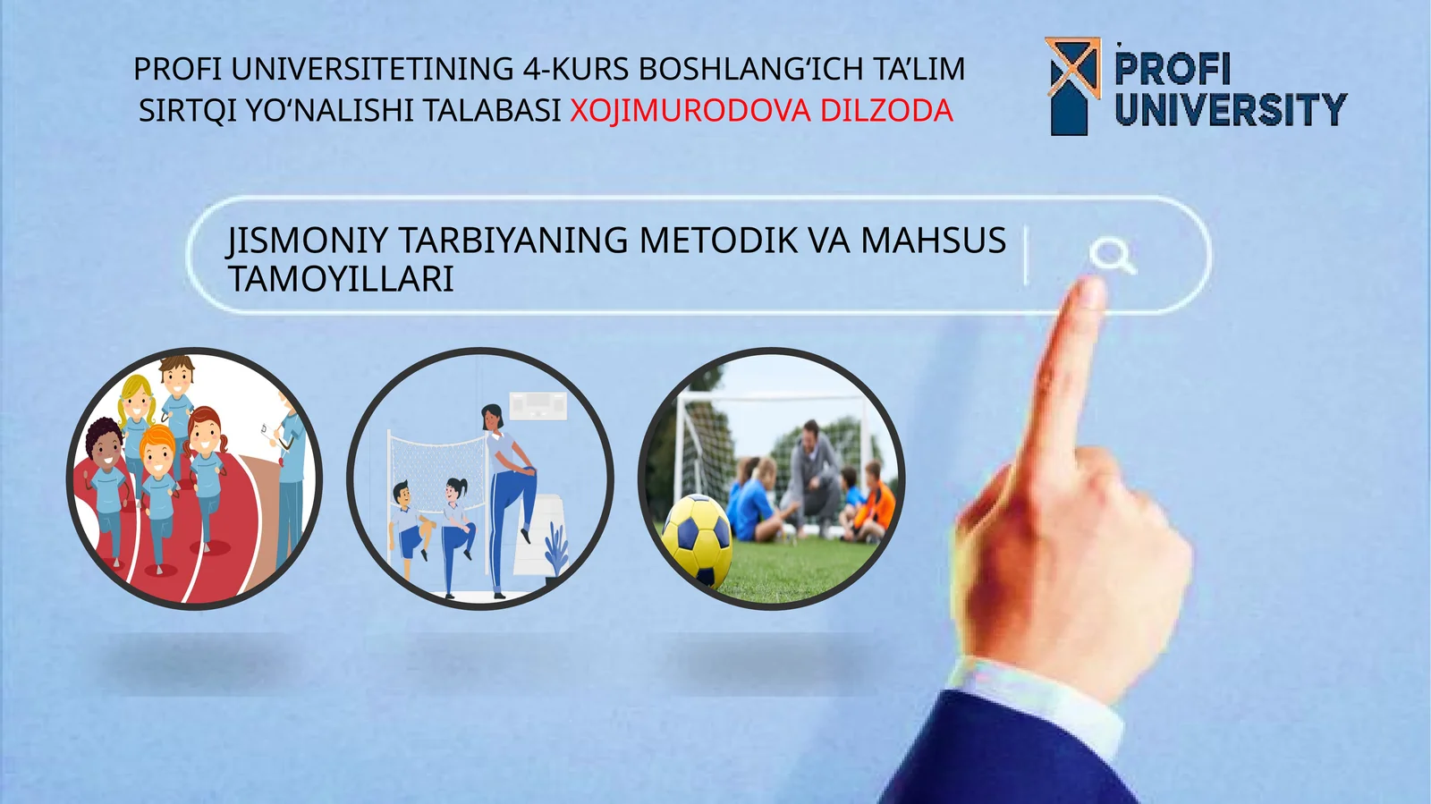 Jismoniy tarbiyalashning metodik va maxsus tamoyili taqdimot