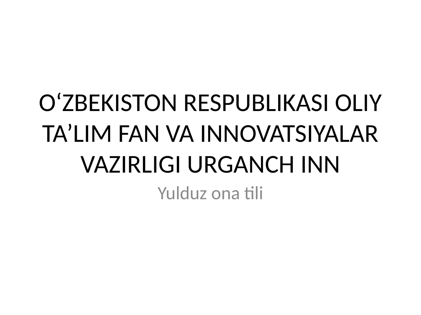 1-2-sinflarda Ot so’z turkumini o’rganish