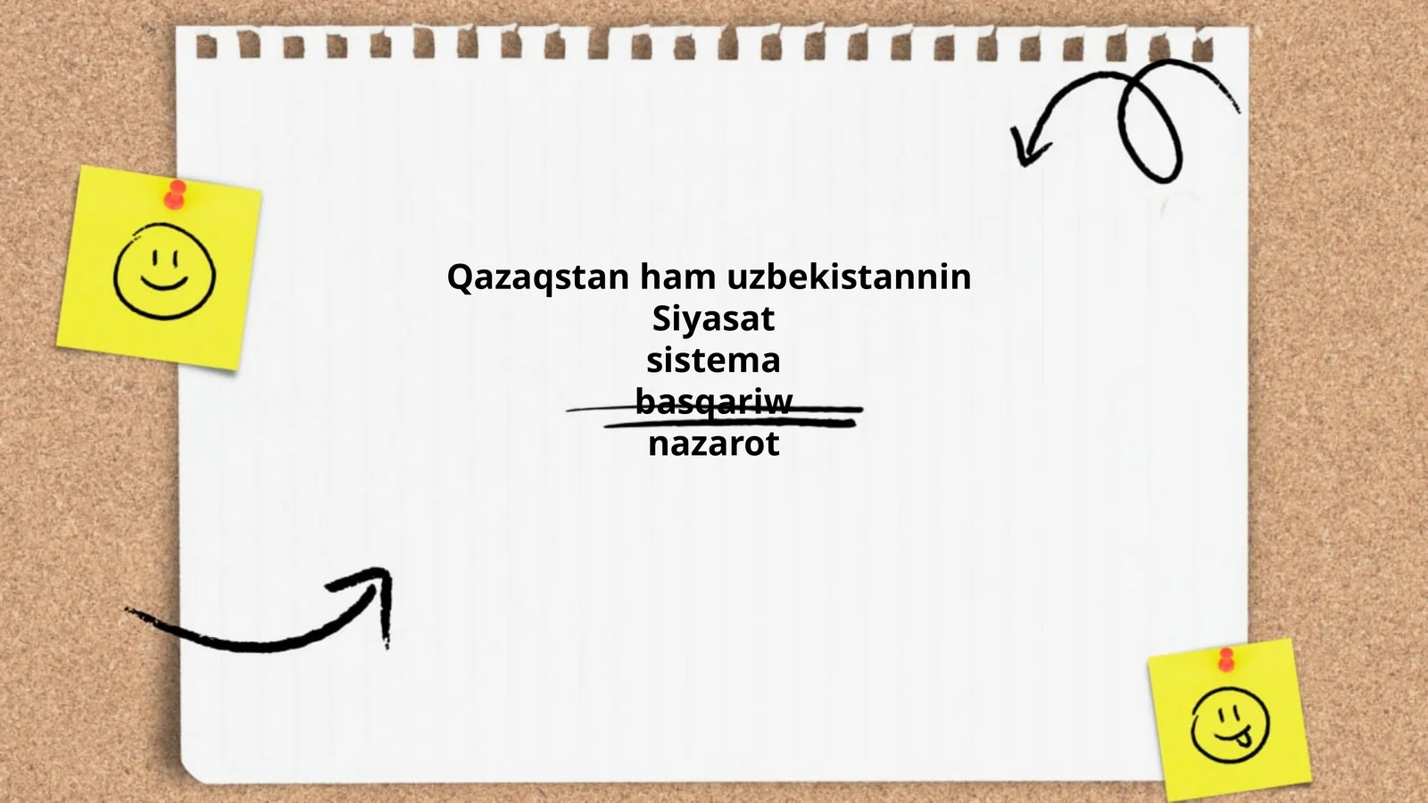 Qazaqstan ham uzbekistannin Siyasat sistema basqariw nazarot