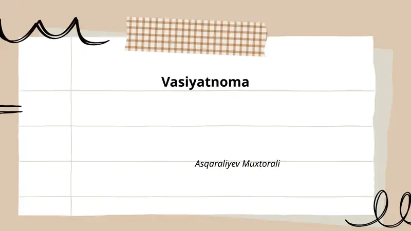 Vasiyatnoma