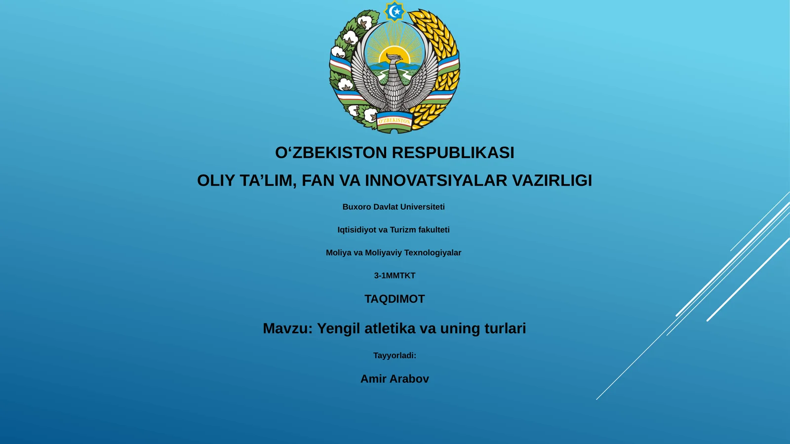 Yengil atletika va uning turlari