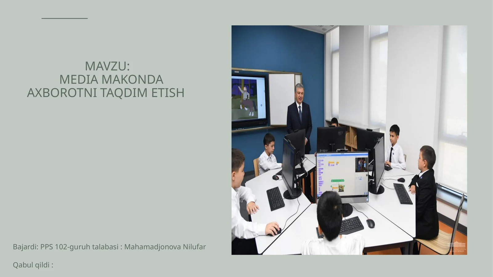 MEDIA MAKONDA AXBOROTNI TAQDIM ETISH