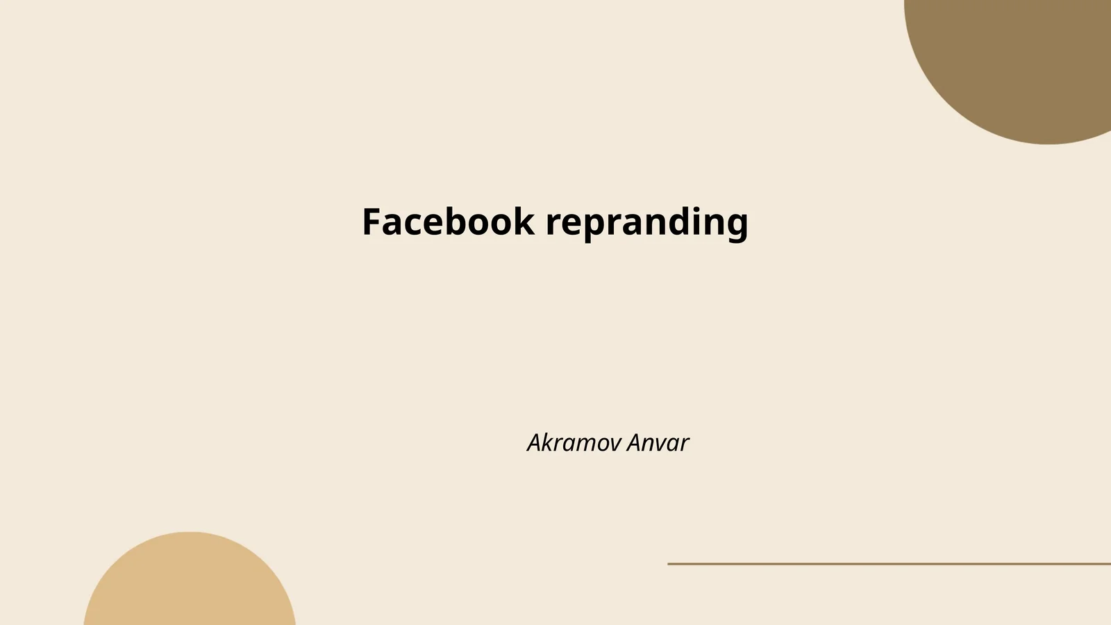 Facebook kompaniyasining tarixiy o'zgarishlari