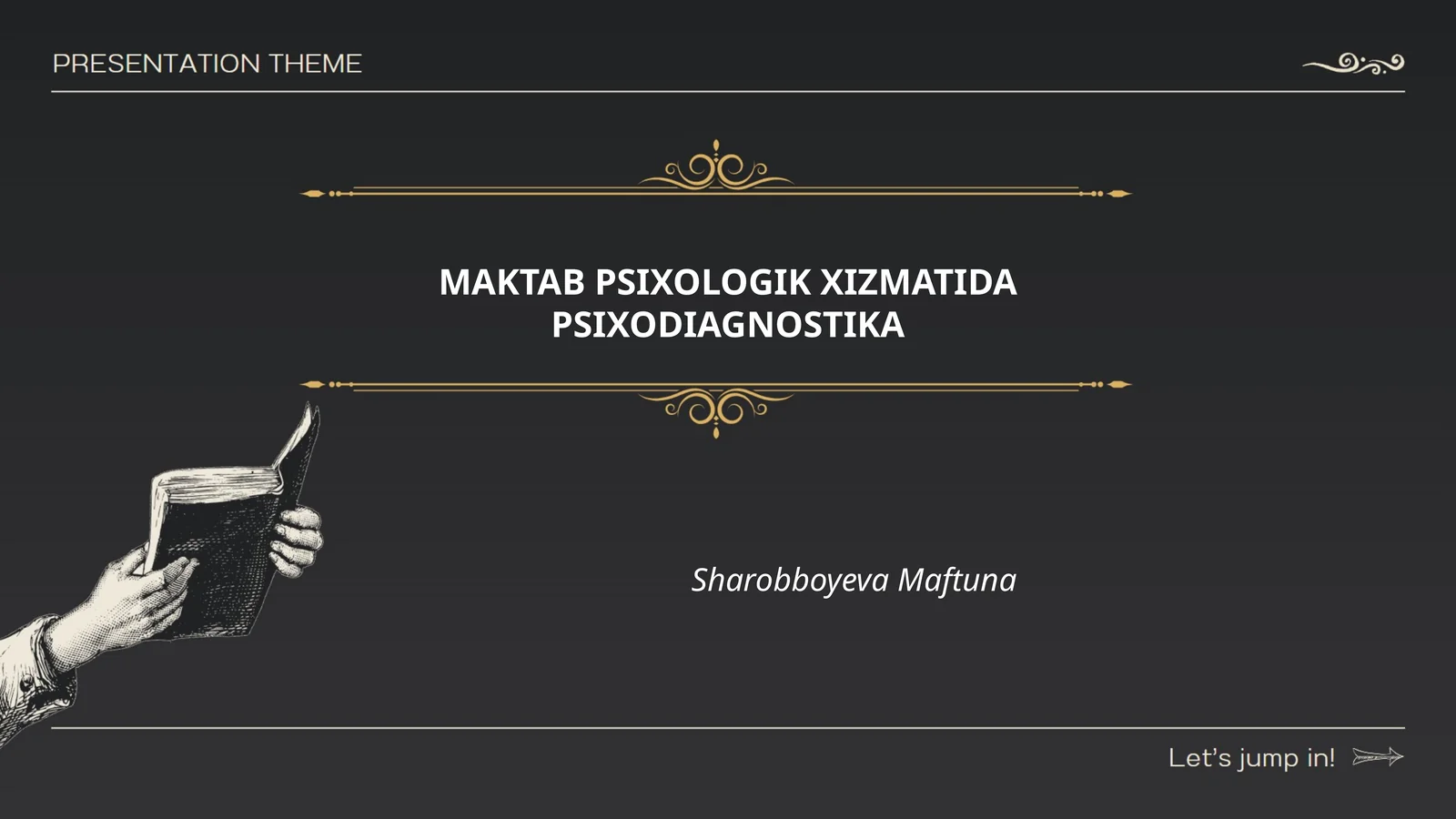 MAKTAB PSIXOLOGIK XIZMATIDA PSIXODIAGNOSTIKA