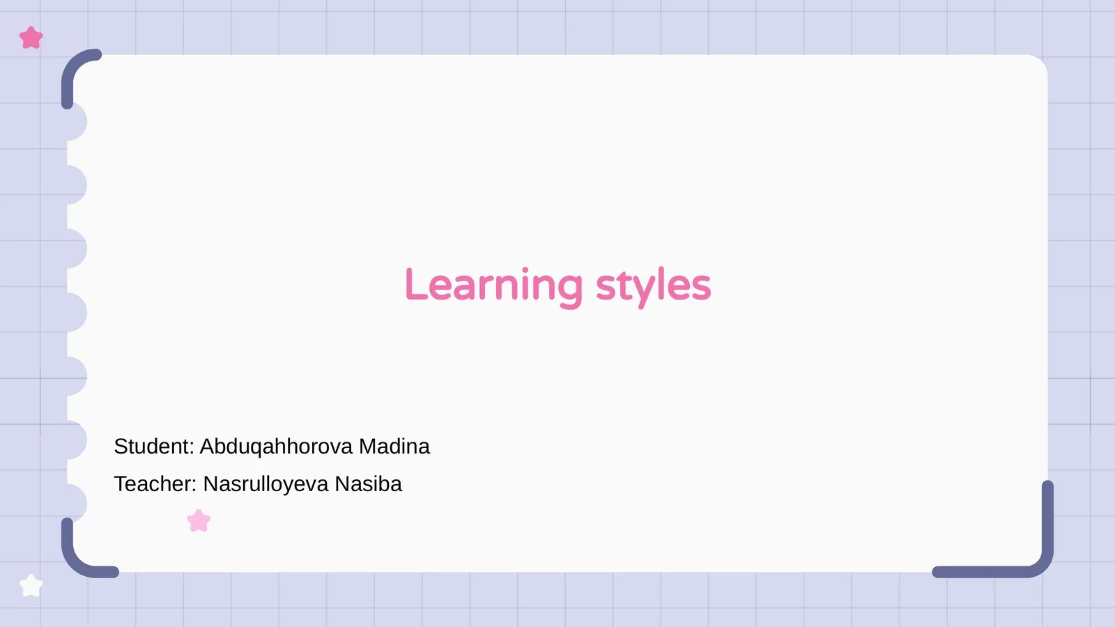 Learning styles