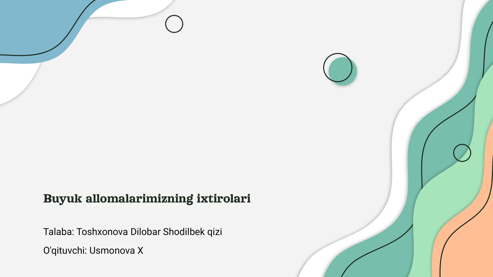 Buyuk allomalarimizning ixtirolari