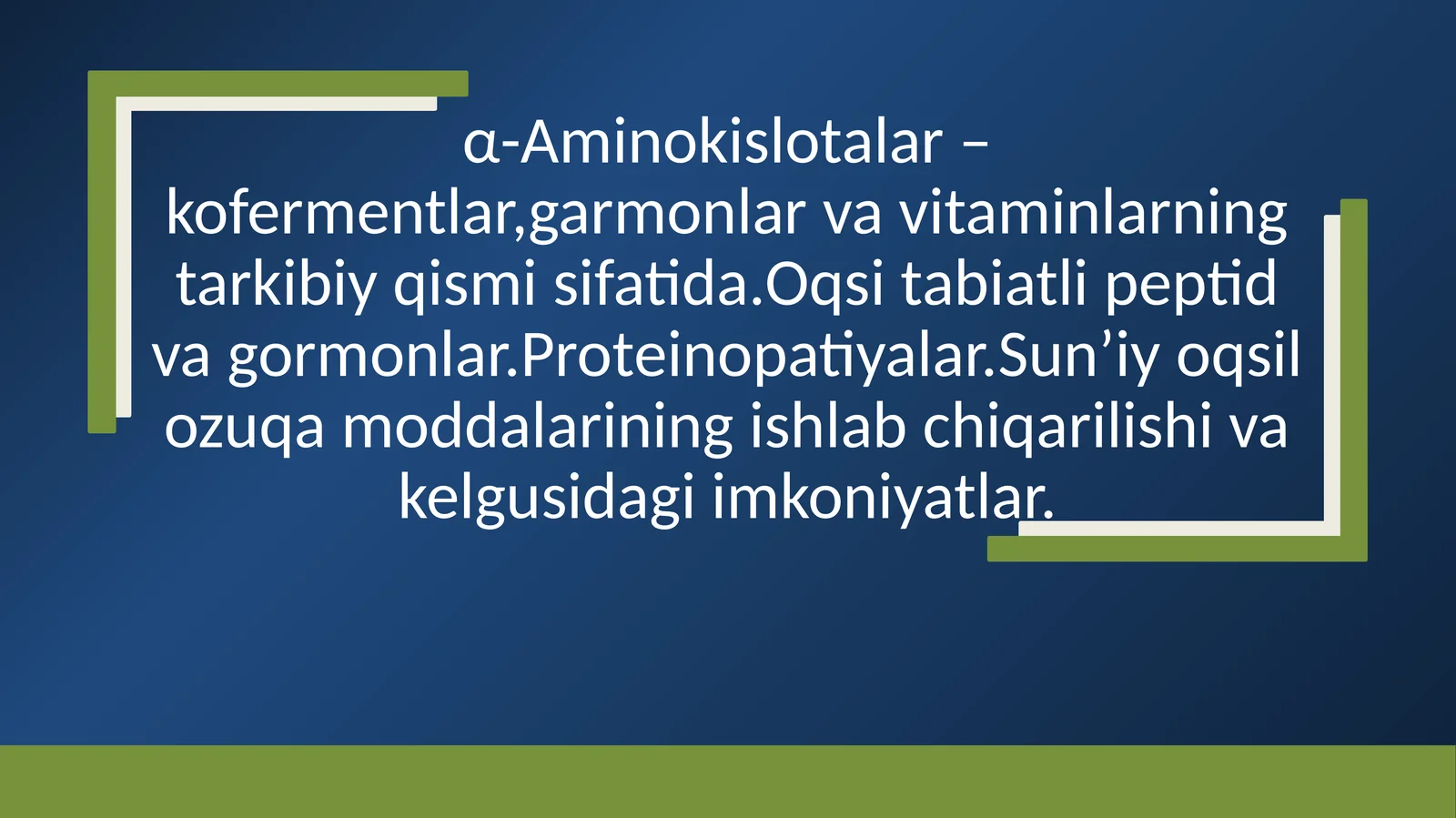 Aminokislotalar