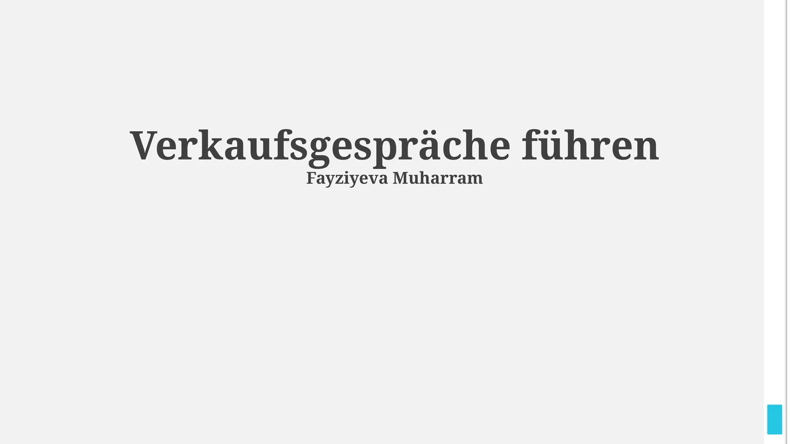 Verkaufsgespräche führen