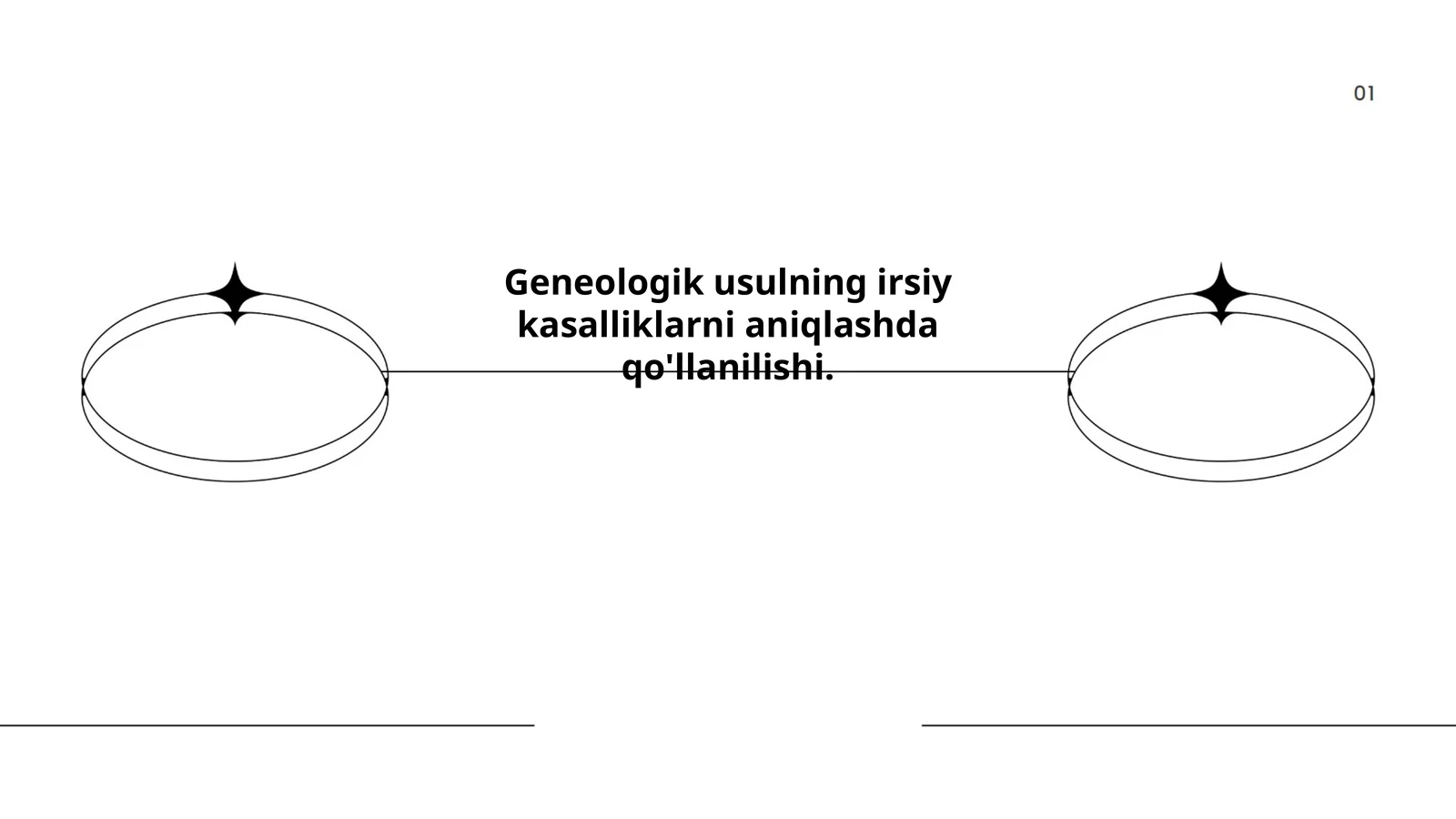 Geneologik usulning irsiy kasalliklarni aniqlashda qo'llanilishi