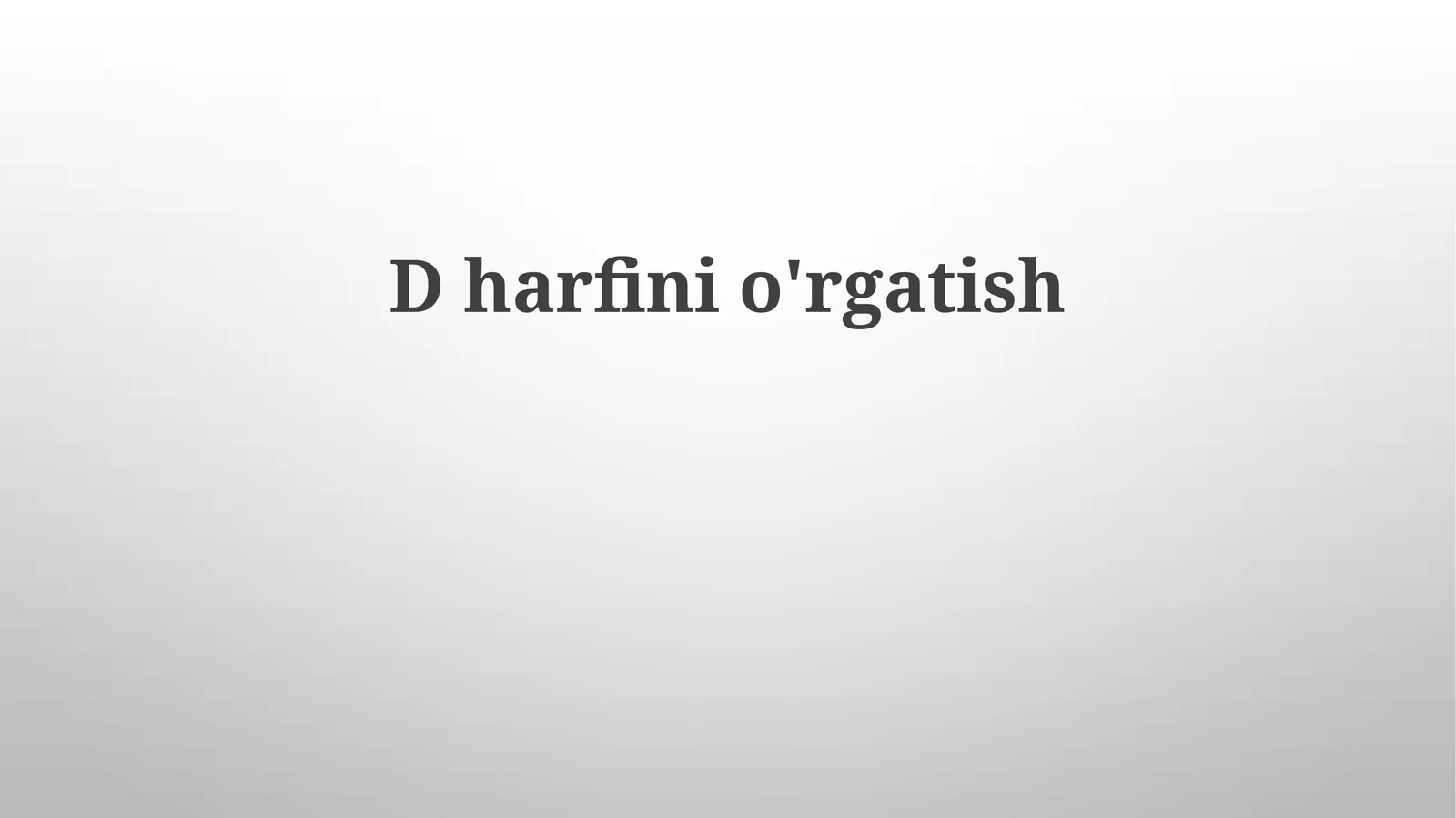Dharfinio'rgatish