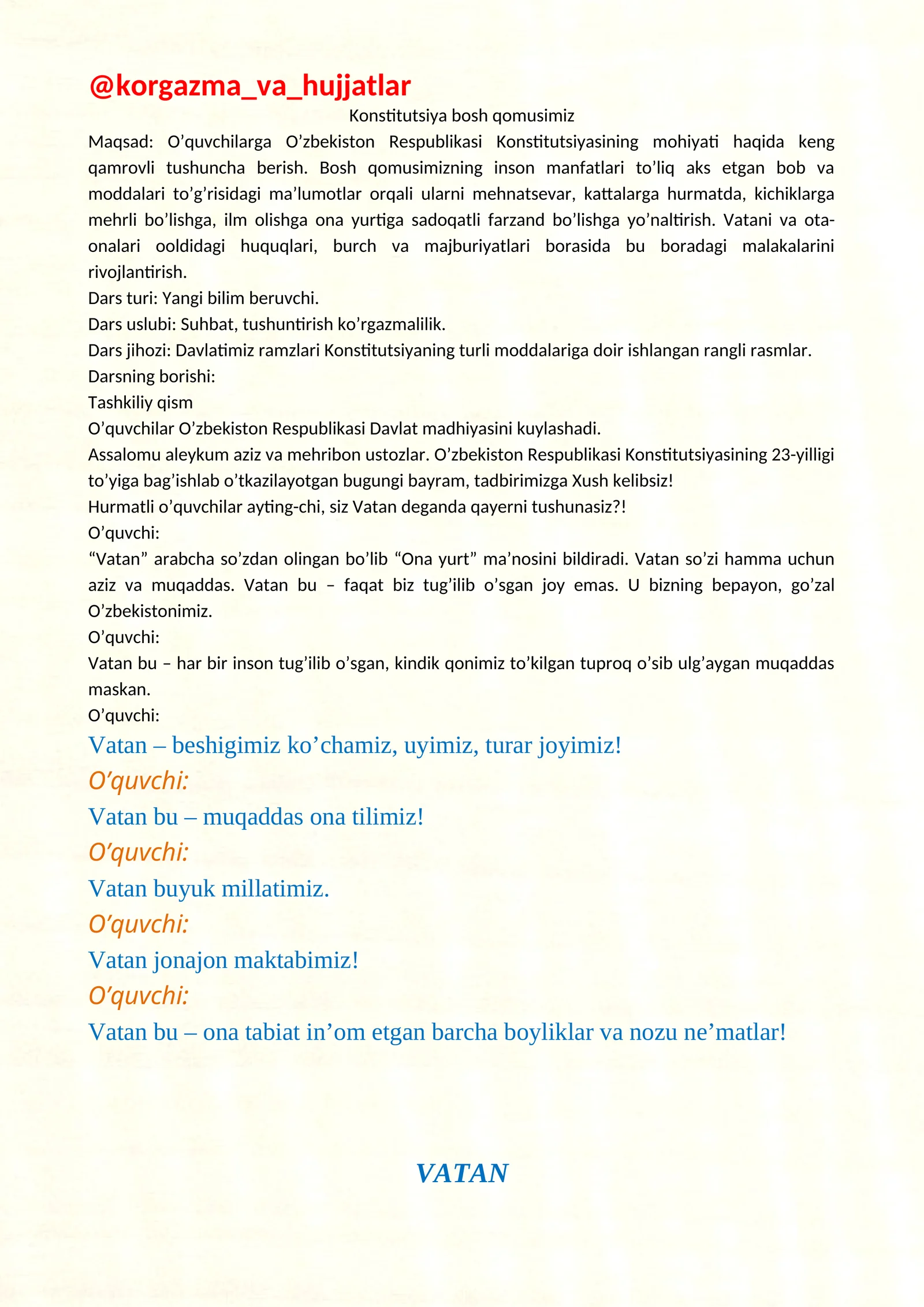 Konstitutsiya bosh qomusimiz