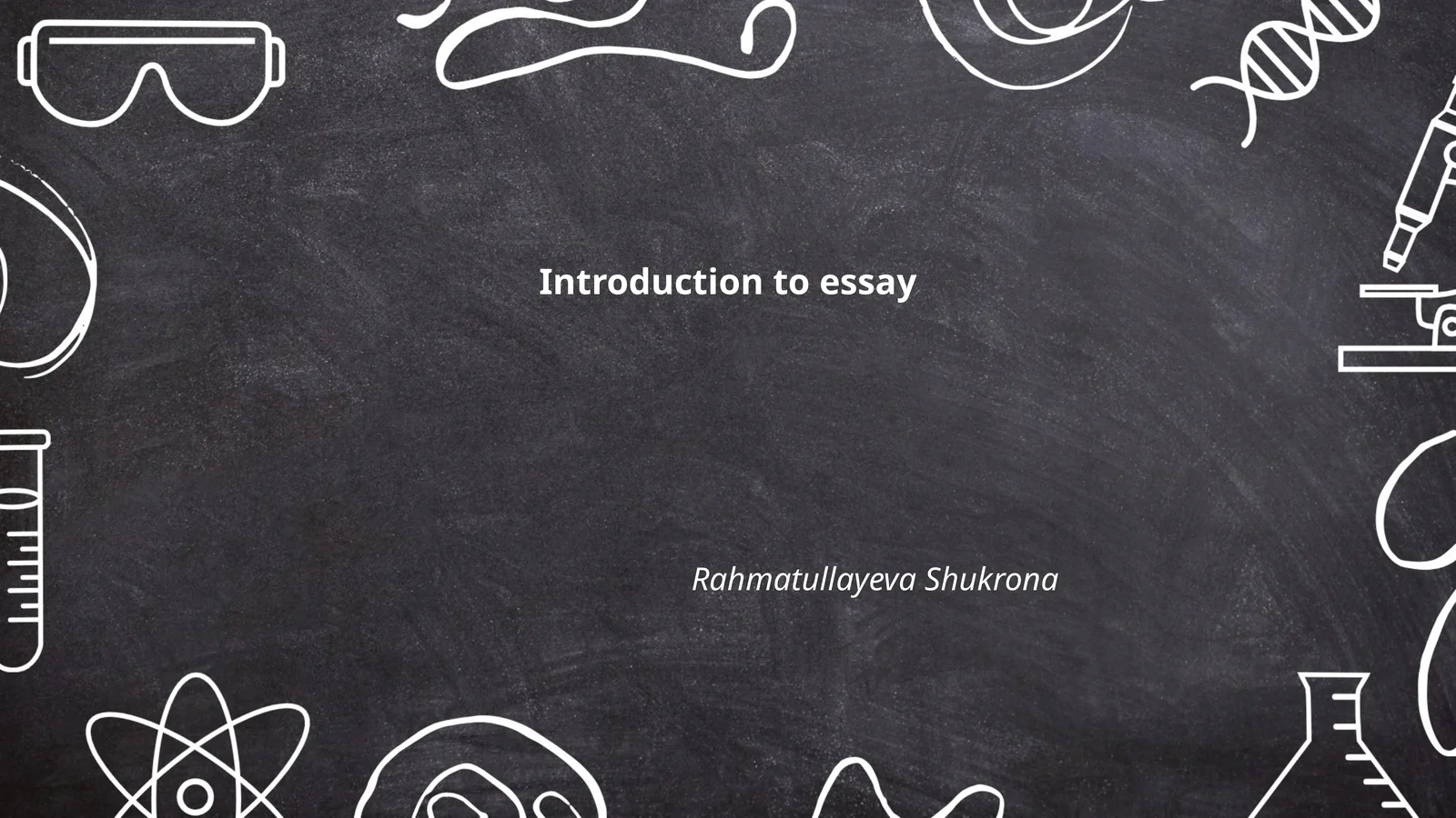 Introduction to essay