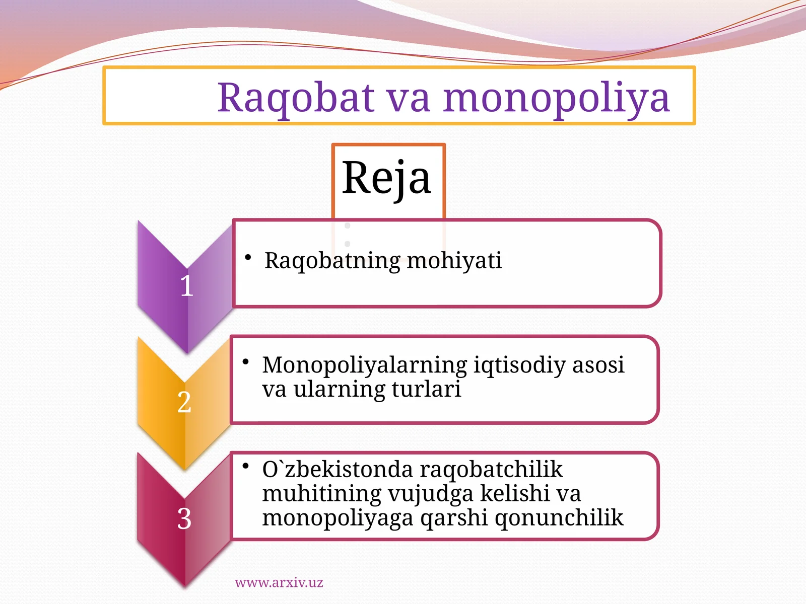 Raqobat va monopoliya