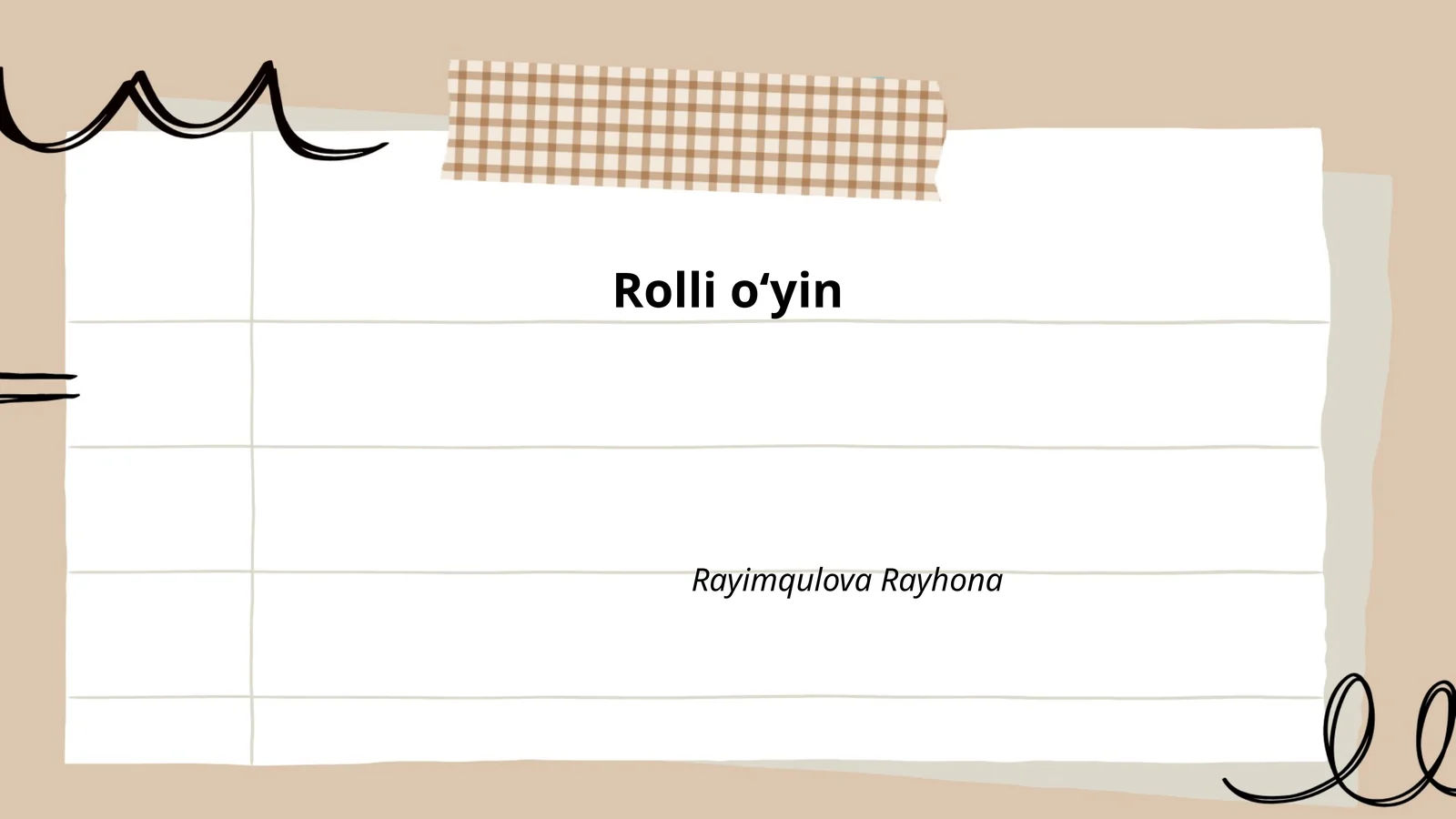 Rolli oʻyin