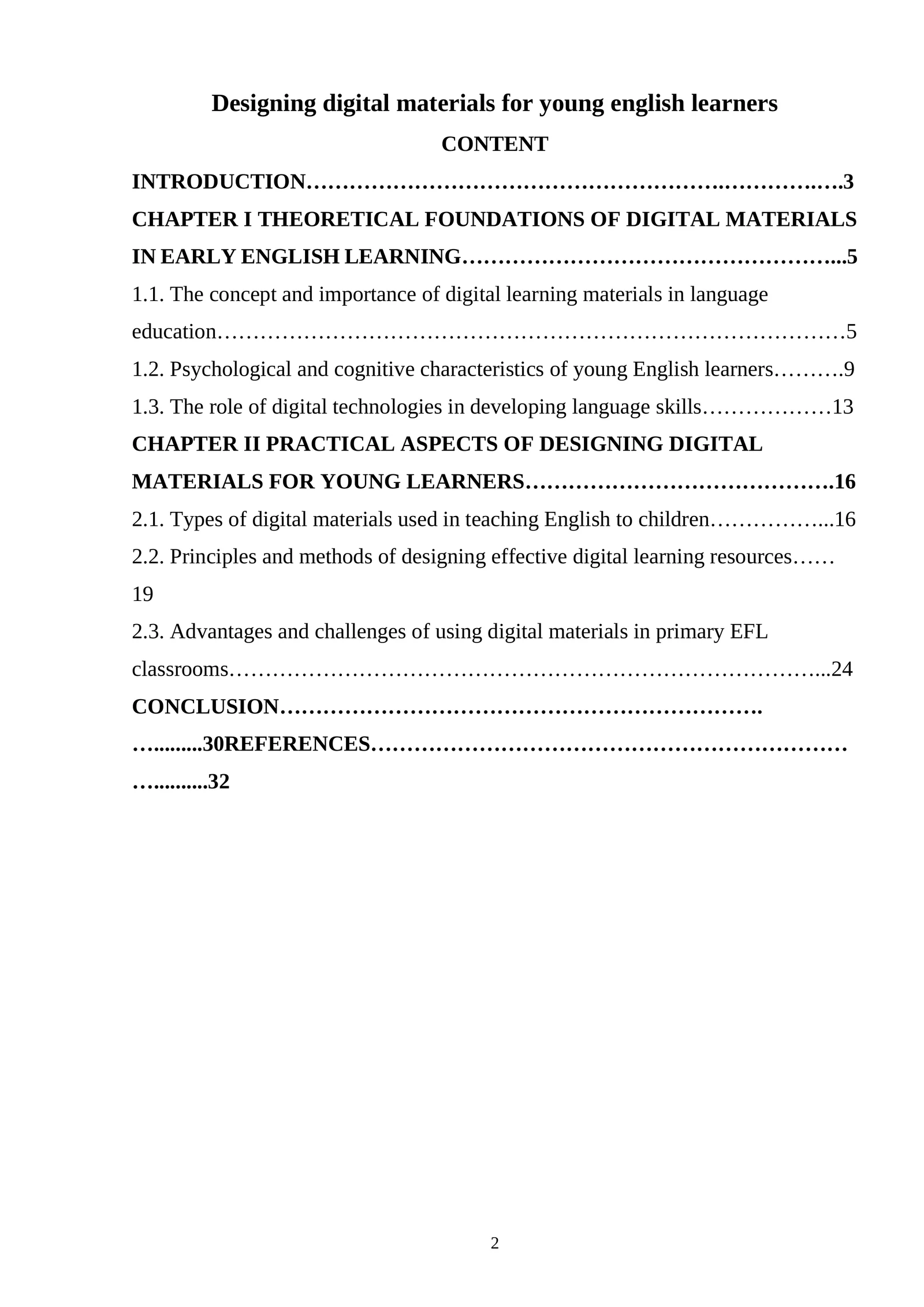 Designing digital materials for young english learners