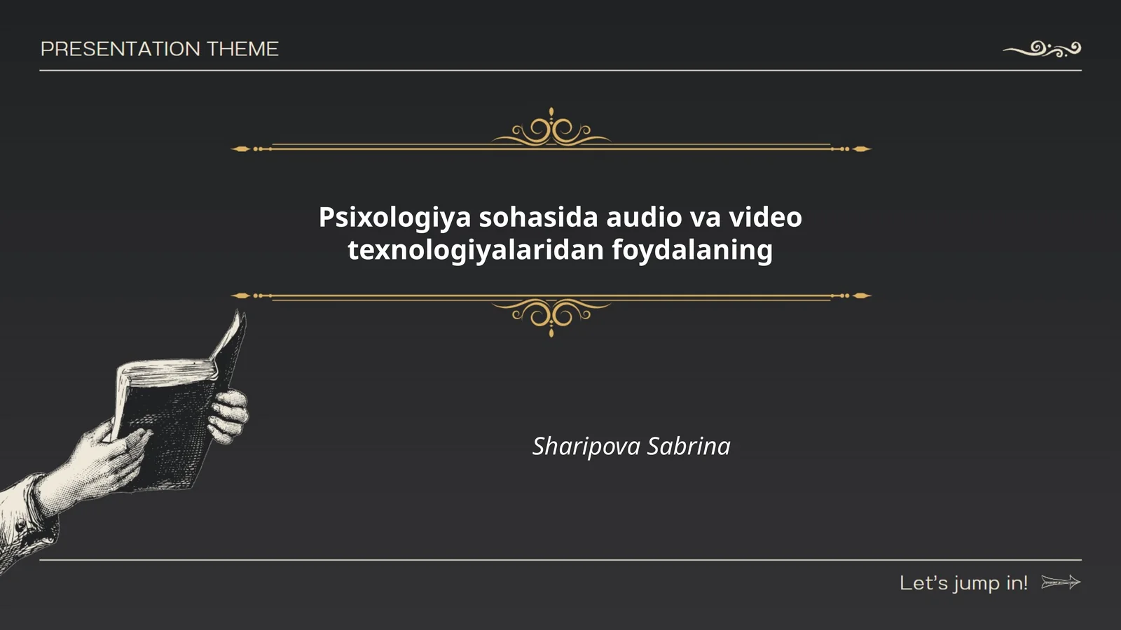Psixologiya sohasida audio va video texnologiyalaridan foydalaning