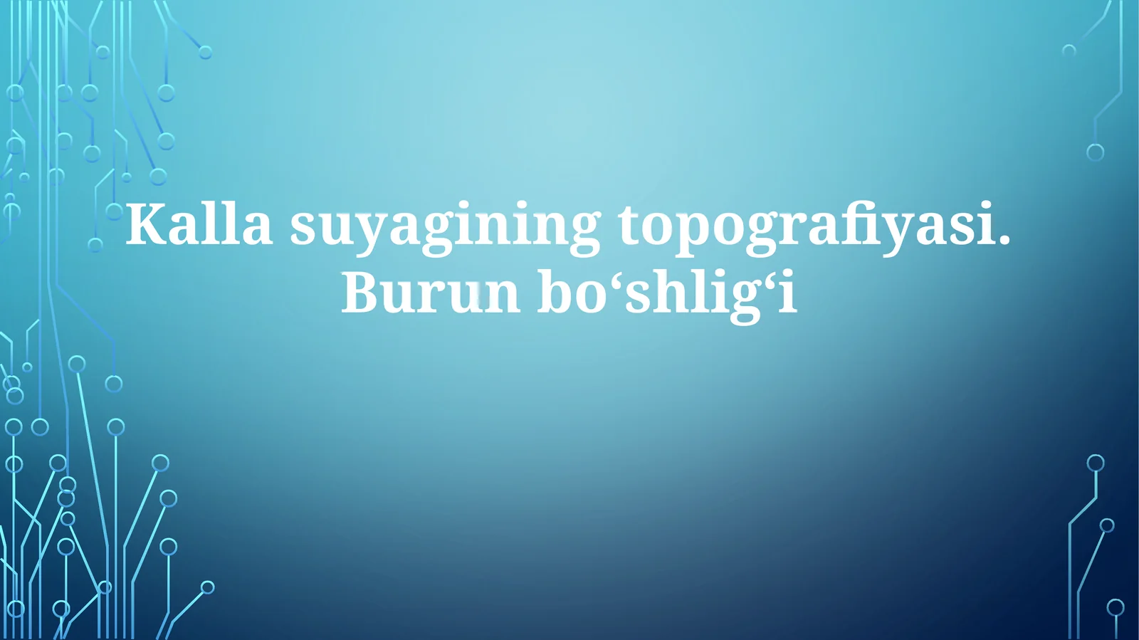 Kallasuyaginingtopografiyasi.Burunboʻshligʻi
