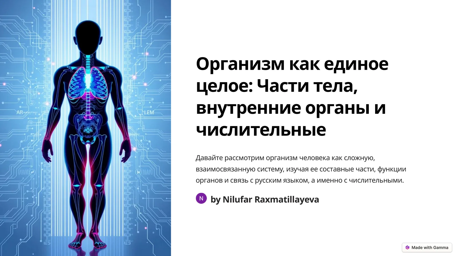 Организм как единое целое