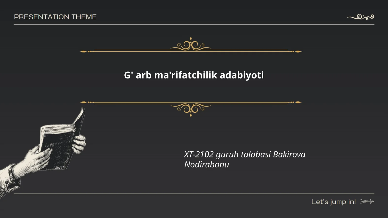 G' arb ma'rifatchilik adabiyoti